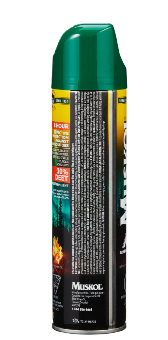 Muskol® BackCountry Professional Strength 30% DEET Aerosol – 8-Hour Extreme Protection