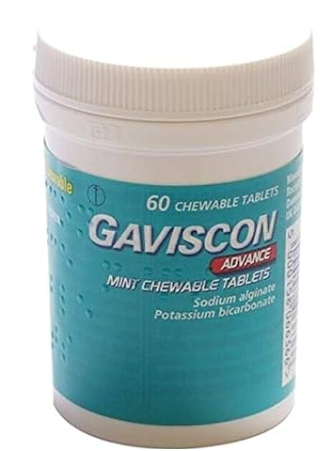 Gaviscon Advance (60 Chewable Tablets) – Authentic UK Formula Peppermint Flavor