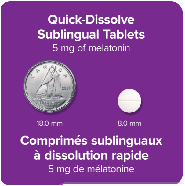 Webber Naturals® Extra Strength Melatonin (400 Quick Dissolve Tablets) – 5mg Sleep Support Free Shipping