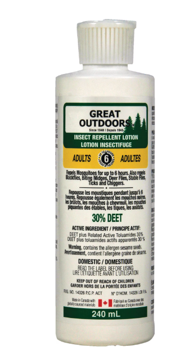 Great Outdoors™ 30% DEET Insect Repellent Lotion (3 x 240ml) – Long-Lasting 6-Hour Shield Free Shipping