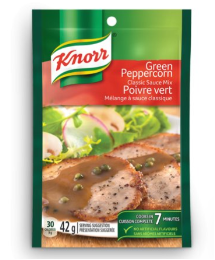 Knorr Green Peppercorn Classic Sauce Mix 12 Packs From Canada – Free Shipping