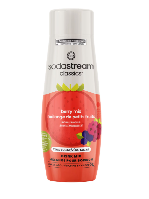 2X SodaStream Classics Berry Mix Zero Sugar Syrup Drink Mix 440mL – Free Shipping to us