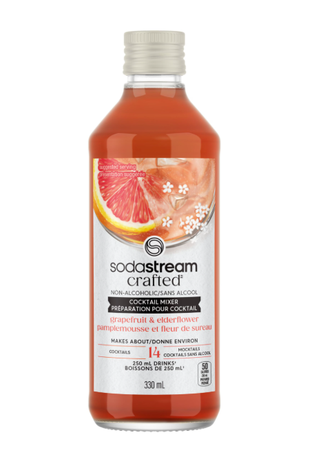2X SodaStream Crafted Syrup Cocktail Drink Mixers Grapefruit & Elderflower – Free Shipping to us