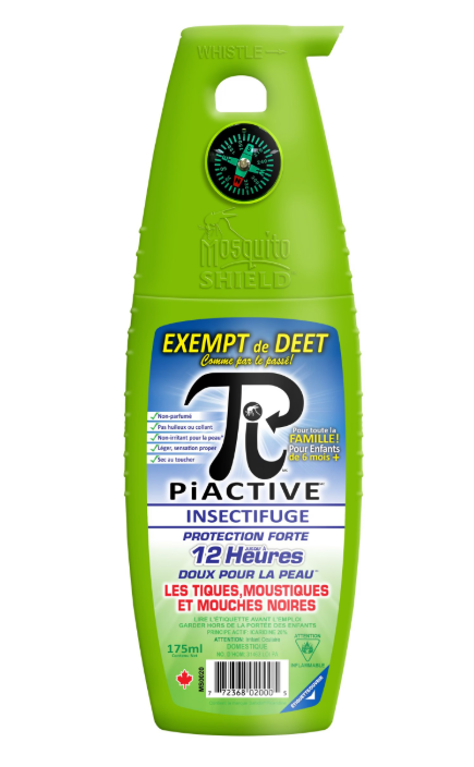 Mosquito Shield PIACTIVE™ 12-Hour DEET-Free Mosquito & Insect Repellent Spray 175mL