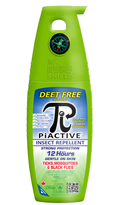 Mosquito Shield PIACTIVE™ 12-Hour DEET-Free Mosquito & Insect Repellent Spray 175mL