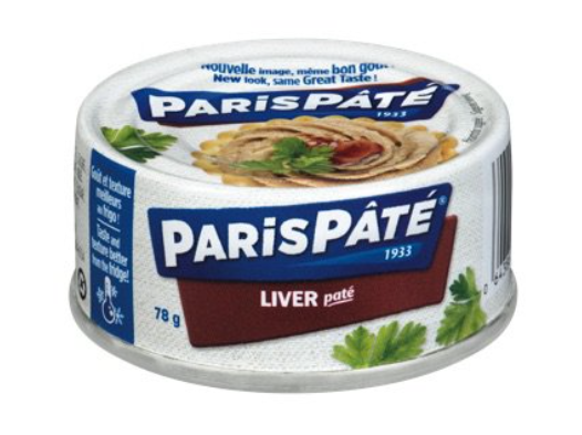 Paris Pâté Liver Spread 78g x 12 Tins – Made & Shipped from Canada – Free Shipping