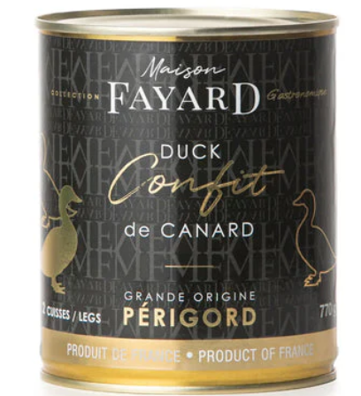 Gourmet Maison Fayard Confit de Canard 2 Duck Legs 770g French Gourmet Free Shipping