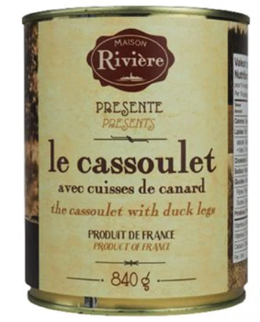 Cassoulet de la Maison Rivière 840g-with duck legs