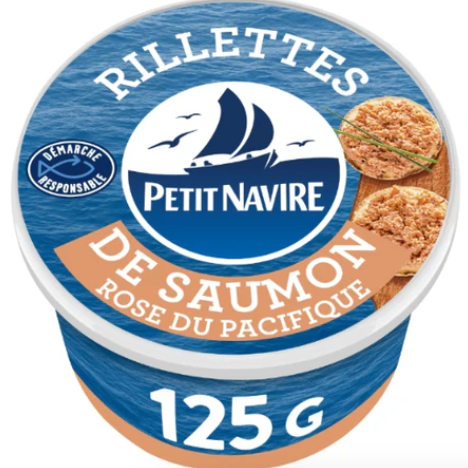 Petit Navire Pink Pacific Salmon Rillettes 125g French Gourmet Seafood Spread Free Shipping