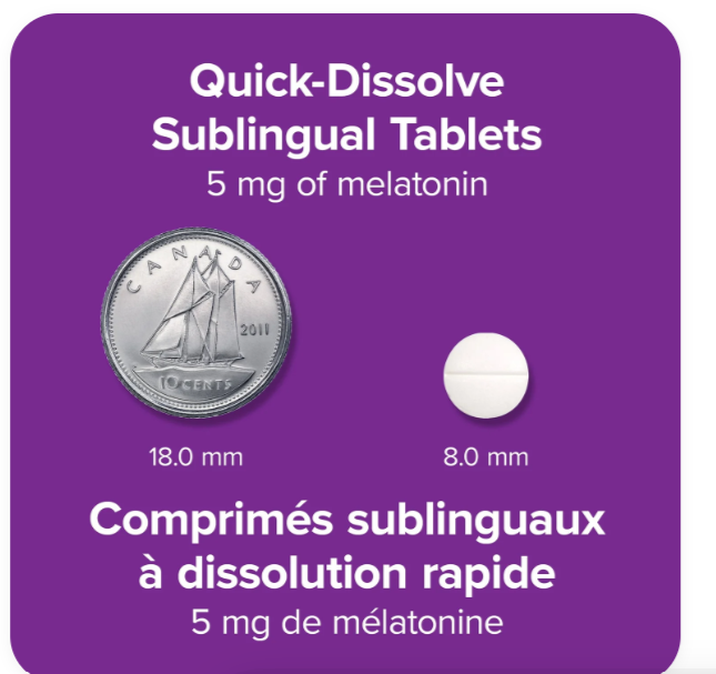 Webber Naturals Melatonin 5mg Extra Strength Easy Dissolve Sublingual Tablets 400 Count-Free Shipping