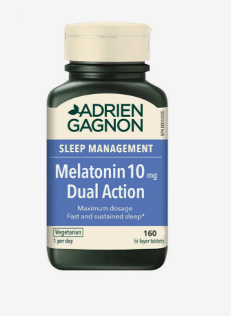 Melatonin 10mg Dual Action Extra Strength Sleep Support Tablets 160 Count by Adrien Gagnon-Free Shipping