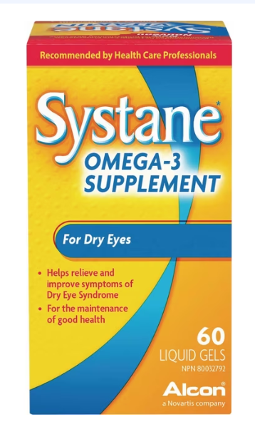 Systane Omega-3 Supplement Liquid Gels 60 Softgels