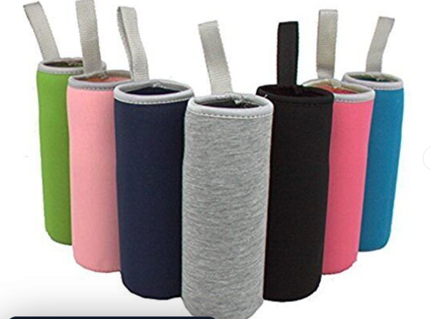 Sunkey 7 Pack Neoprene Water Bottle Sleeves 12-19.4 oz Insulated Collapsible Covers
