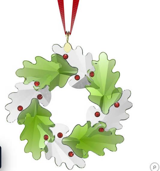 Swarovski Holiday Magic Wreath Crystal Ornament 5702436 Christmas Decor Gift