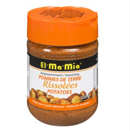 El-Ma-Mia Hash Brown Potato Seasoning (Pack of 3 Jars) | Free Shipping