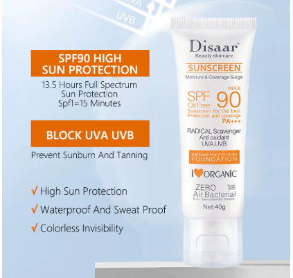 SPF 90+ Facial & Body Sunscreen | Waterproof UV Sunblock Cream | Moisturizing Sun Protection for Beach & Outdoor Use | FREE SHIPPING ☀️