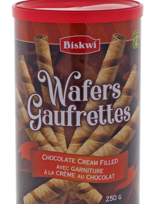 BISKWI Chocolate Wafer Rolls | Chocolate Cream Filled Crispy Wafers | 230g | FREE SHIPPING