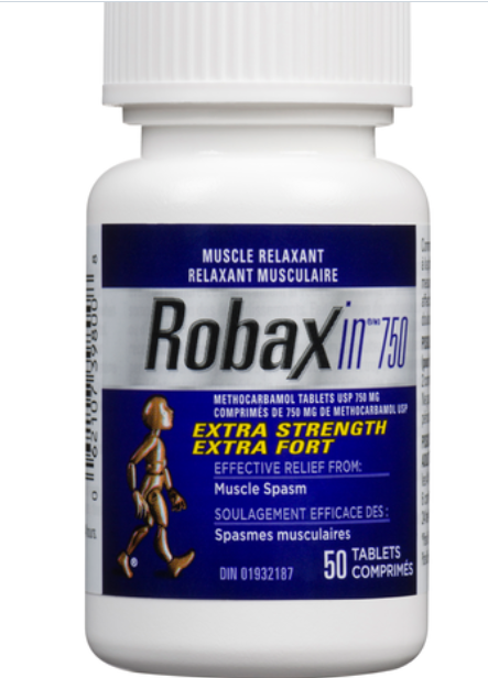 Robaxin 750 Extra Strength Muscle Relaxant | Methocarbamol 750 mg | 50 Tablets | FREE SHIPPING 💊OTC CANADA
