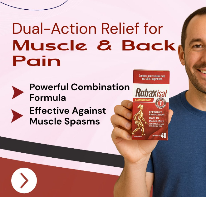 ROBAXISAL Extra Strength Caplets | ASA 500mg + Methocarbamol 400mg | Back & Muscle Pain Relief | FREE SHIPPING 💊OTC Canada