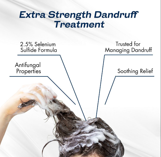 Selsun Blue 2.5% Extra Strength Anti-Dandruff Shampoo | 250 mL | Selenium Sulfide | FREE SHIPPING
