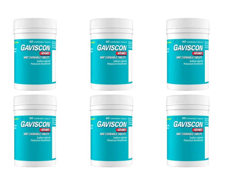 Gaviscon Advance Chewable Tablet&nbsp;Peppermint 6 pack