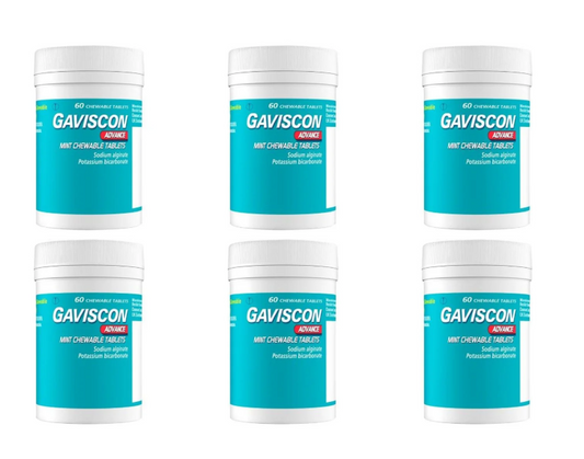 Gaviscon Advance Chewable Tablet&nbsp;Peppermint 6 pack