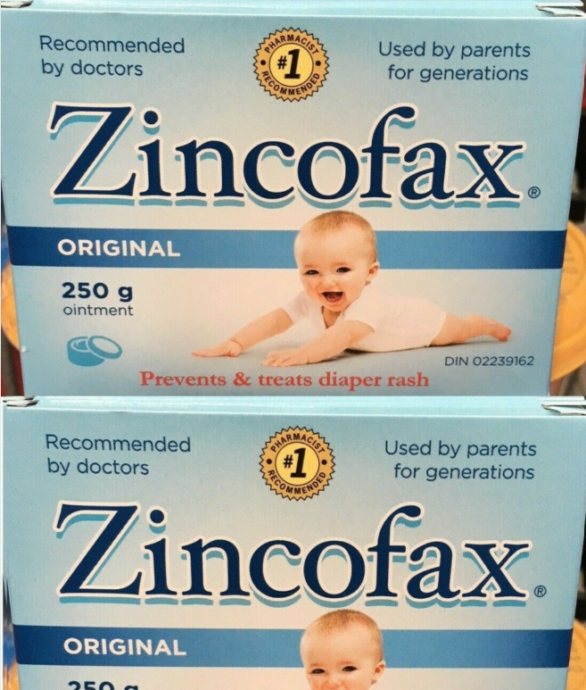 Zincofax Cream 130g – Skin Protectant Diaper Rash Treatment & Healing Ointment – Made in Canada Free Shipping