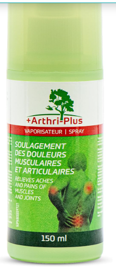 Arthri-Plus Spray, 200 ml Arthritis plus Muscle and back pain Relief Spray From Canada