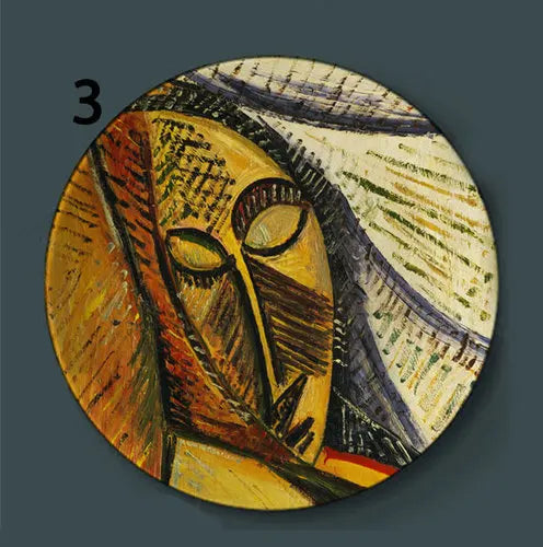 Picasso Inspired Abstract Ceramic Decorative Plate Wall Art Hanging Display Serving Tray