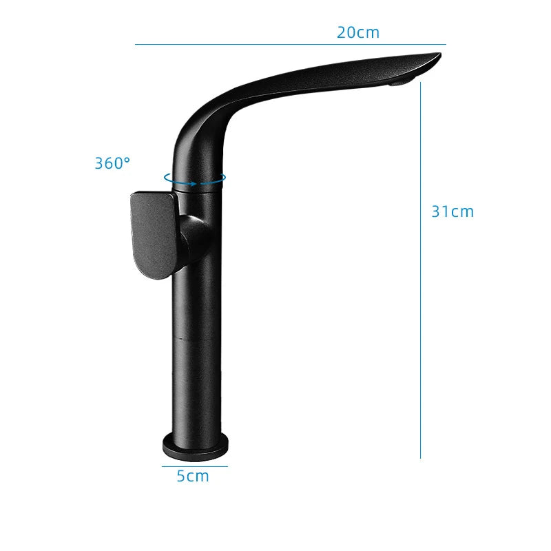 Brushed Gold Basin Faucet Brass Bathroom Faucet Mixer Tap Gold Wash basin Faucet Single Handle Hot & Cold Lavotory Faucet