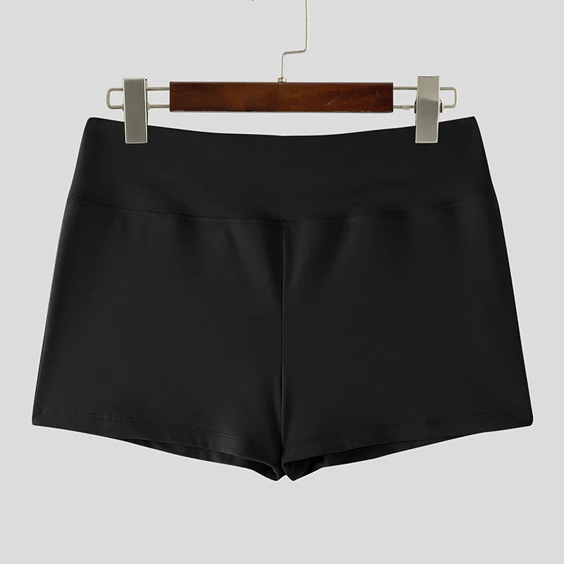 Men's Casual Shorts Elastic Waist Solid Color Jogger Shorts with Pockets Summer Streetwear 2026