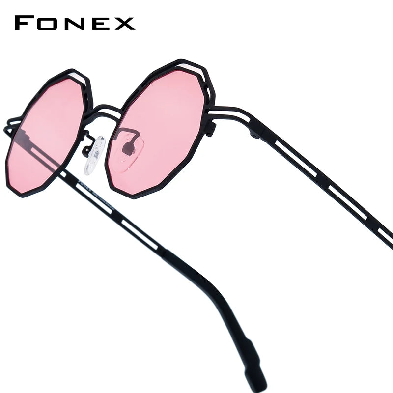 FONEX Titanium Polarized Sunglasses | Vintage Retro Round Shades for Men & Women | Japanese Style | FREE SHIPPING 🕶️✨