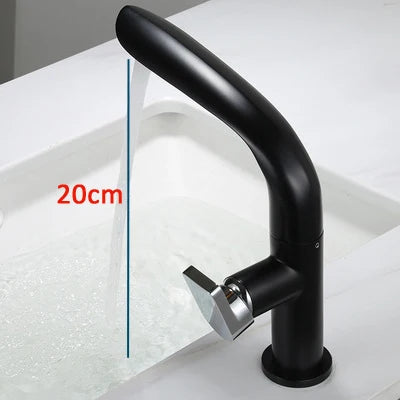 Brushed Gold Basin Faucet Brass Bathroom Faucet Mixer Tap Gold Wash basin Faucet Single Handle Hot & Cold Lavotory Faucet