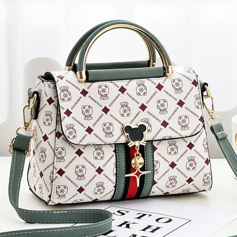 Women's Monogram Shoulder Bag | Luxury-Style Leather Tote Handbag | Printed Single-Shoulder Purse | FREE SHIPPING 👜✨