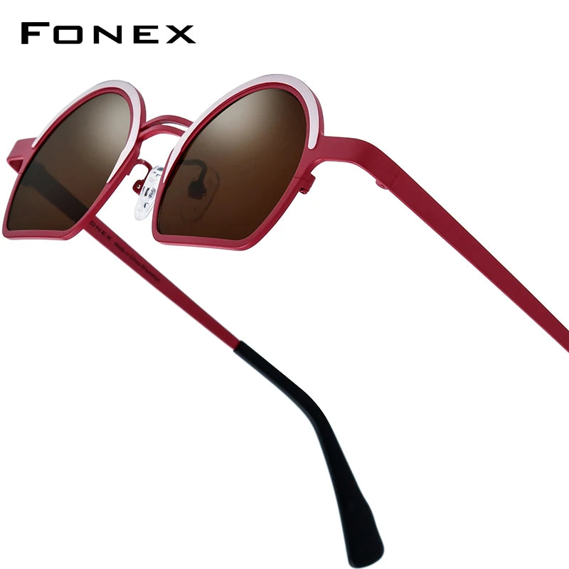 FONEX Titanium Polarized Sunglasses | Vintage Retro Round Shades for Men & Women | Japanese Style | FREE SHIPPING 🕶️✨