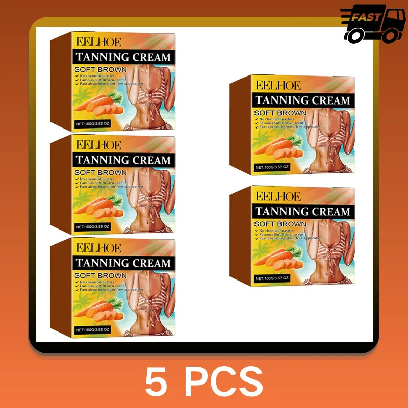Summer Skin Sunless Self Tanning Cream for Face & Body | Natural Glow Bronzing Lotion (Free Shipping)