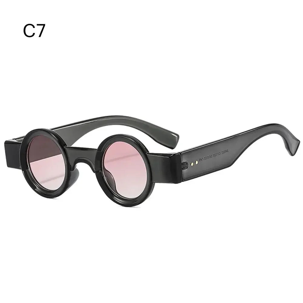 INS Small Round Sunglasses | Retro Punk UV400 Clear Ocean Lens | Unisex Fashion Shades | FREE SHIPPING 🕶️✨