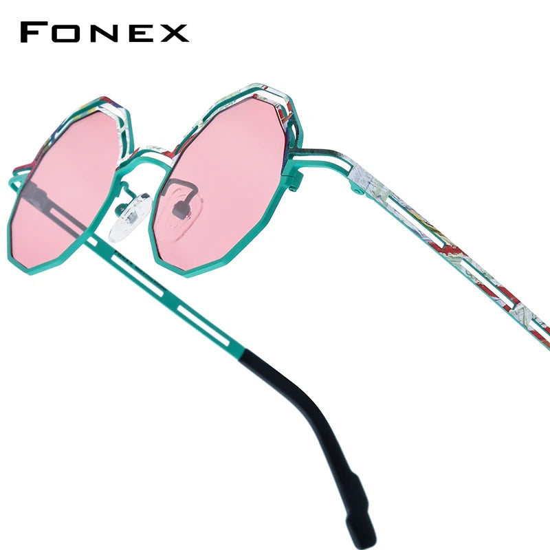 FONEX Titanium Polarized Sunglasses | Vintage Retro Round Shades for Men & Women | Japanese Style | FREE SHIPPING 🕶️✨