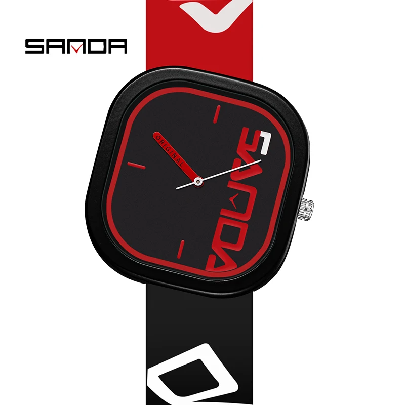 Original SANDA Men's Quartz Sports Watch | Waterproof Silicone Strap | Casual Fashion Wristwatch | Simple Design | FREE SHIPPING ⌚🏃‍♂️