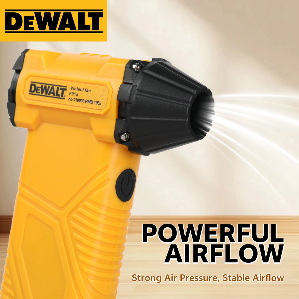 DEWALT 110000RPM Mini Turbo Jet Fan, Electric Air Plunger, Adjustable Wind Speed, Turbo Violent Blower.D15