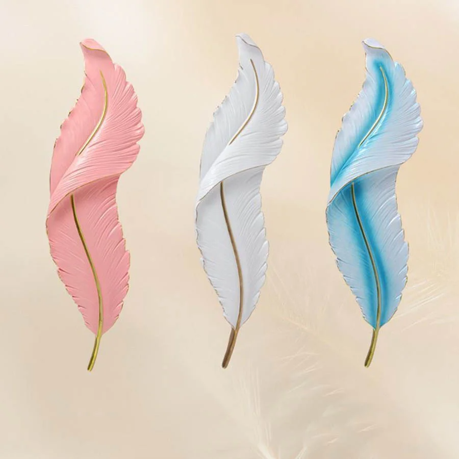 Nordic Feather LED Wall Lamp Modern Wall Sconce for Bedroom Living Room Hallway Free Shipping