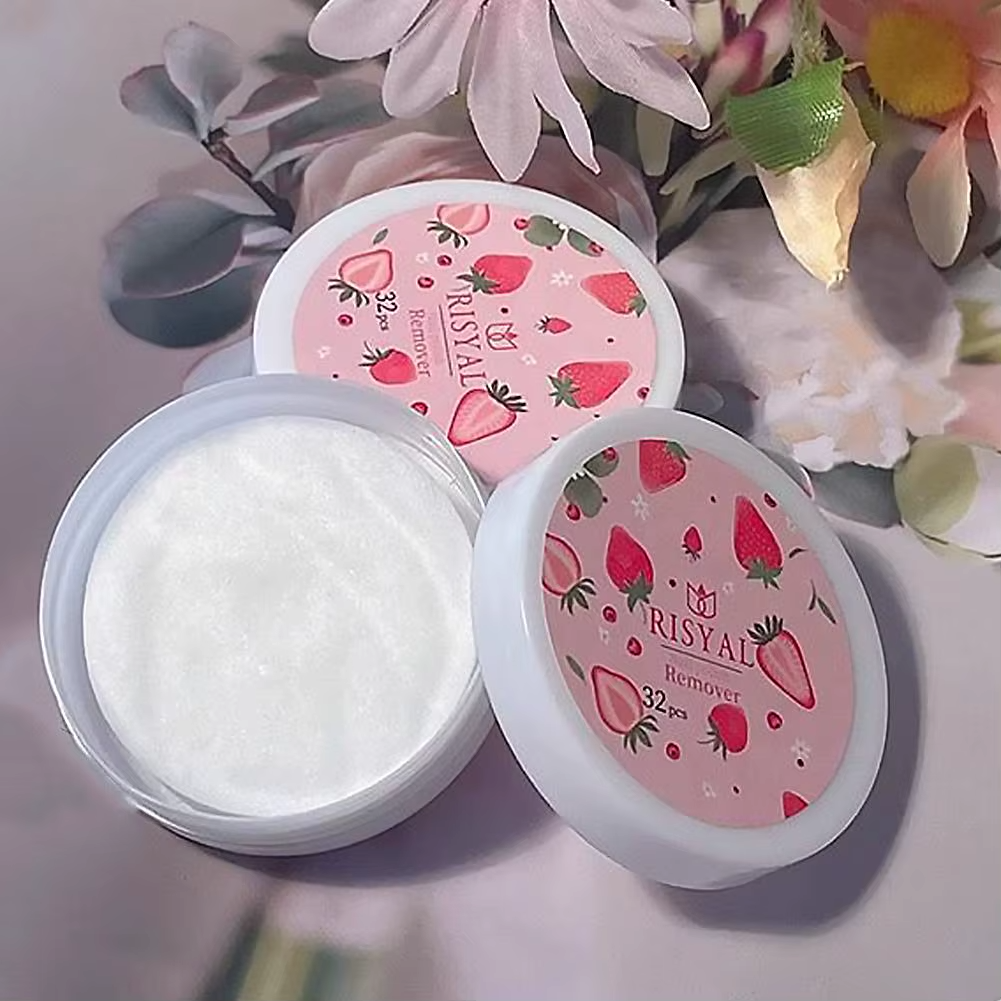 1/2/3 BoxesStrawberry Nail Polish Remover Pads | Soft Absorbent Wipes | 32 Pads per Box | Manicure & Pedicure Care | FREE SHIPPING 🍓