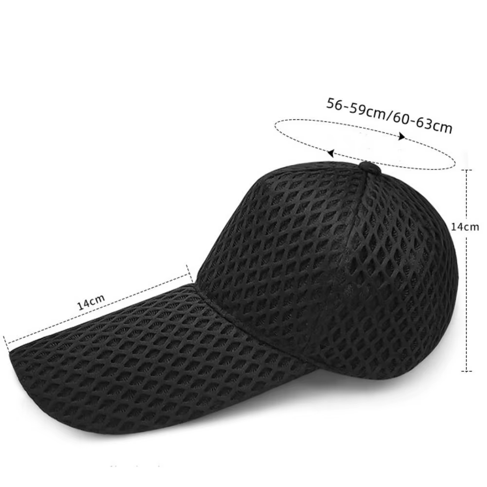 Men's Oversize Fishing Cap | 14cm Long Brim Plus Size Trucker Hat | Mesh Baseball Sun Hat 55-65cm | FREE SHIPPING 🎣🧢☀️