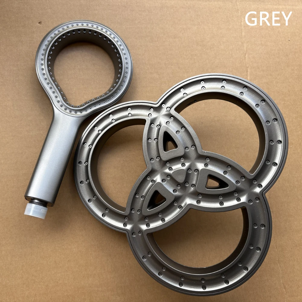 High Pressure Rainfall Shower Head Set – Large Water Flow Ring Design Bathroom Accessories