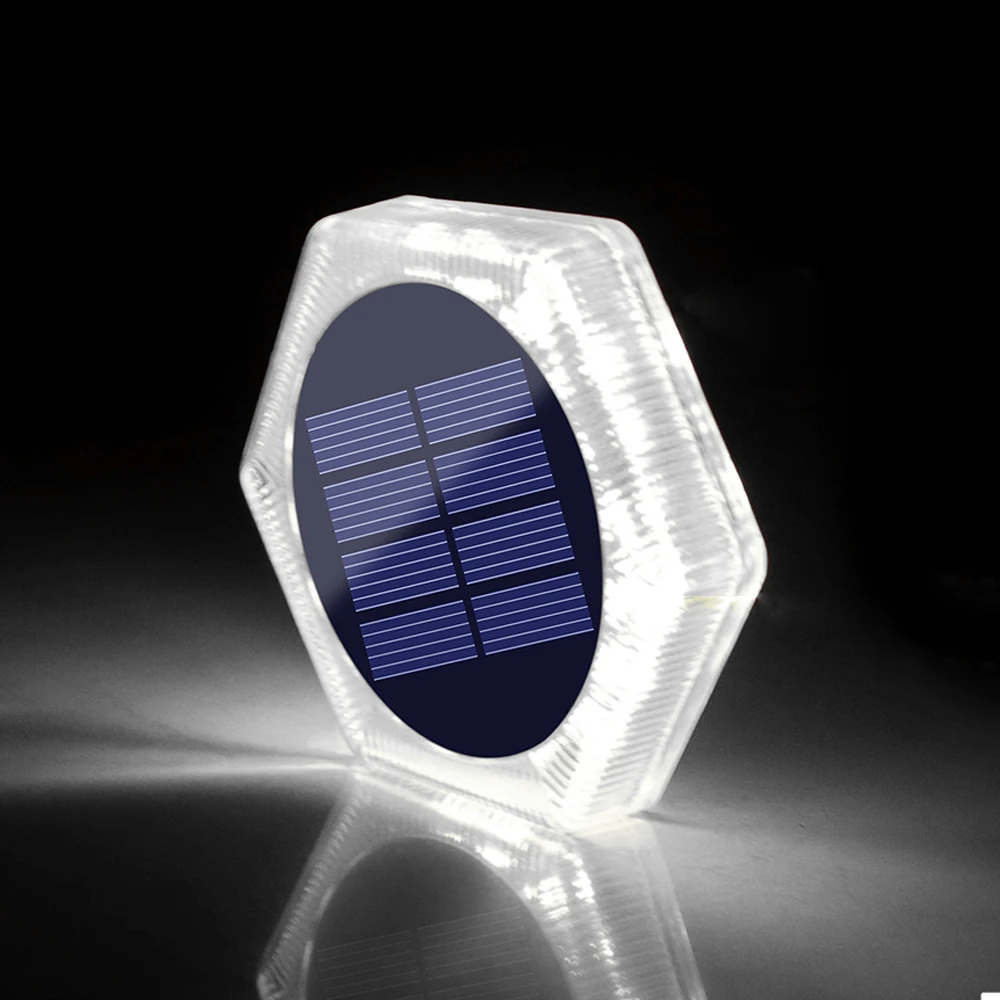 Solar Ground Light Waterproof IP68 Heavy Duty Solar Deck Light for Driveway Pathway Step Garden Outdoor LED Pathway Lighting