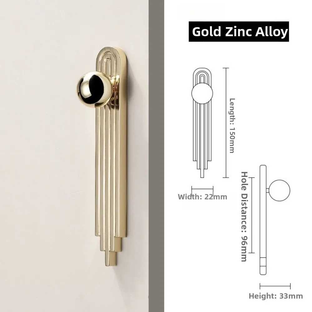 Luxury Gold Cabinet Handle | Modern Minimalist French Style Drawer Pull | Wardrobe & Furniture Handle | FREE SHIPPING ✨🏡