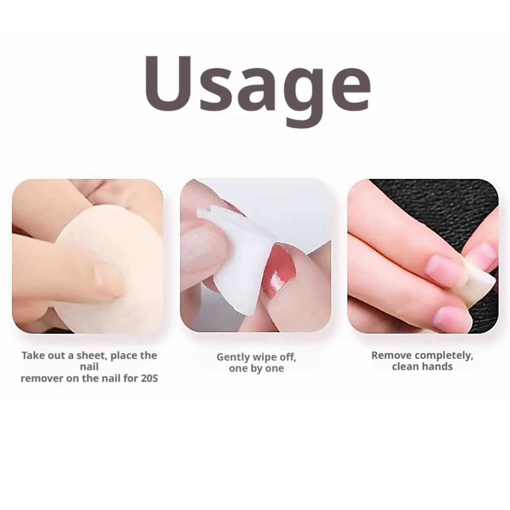 1/2/3 BoxesStrawberry Nail Polish Remover Pads | Soft Absorbent Wipes | 32 Pads per Box | Manicure & Pedicure Care | FREE SHIPPING 🍓