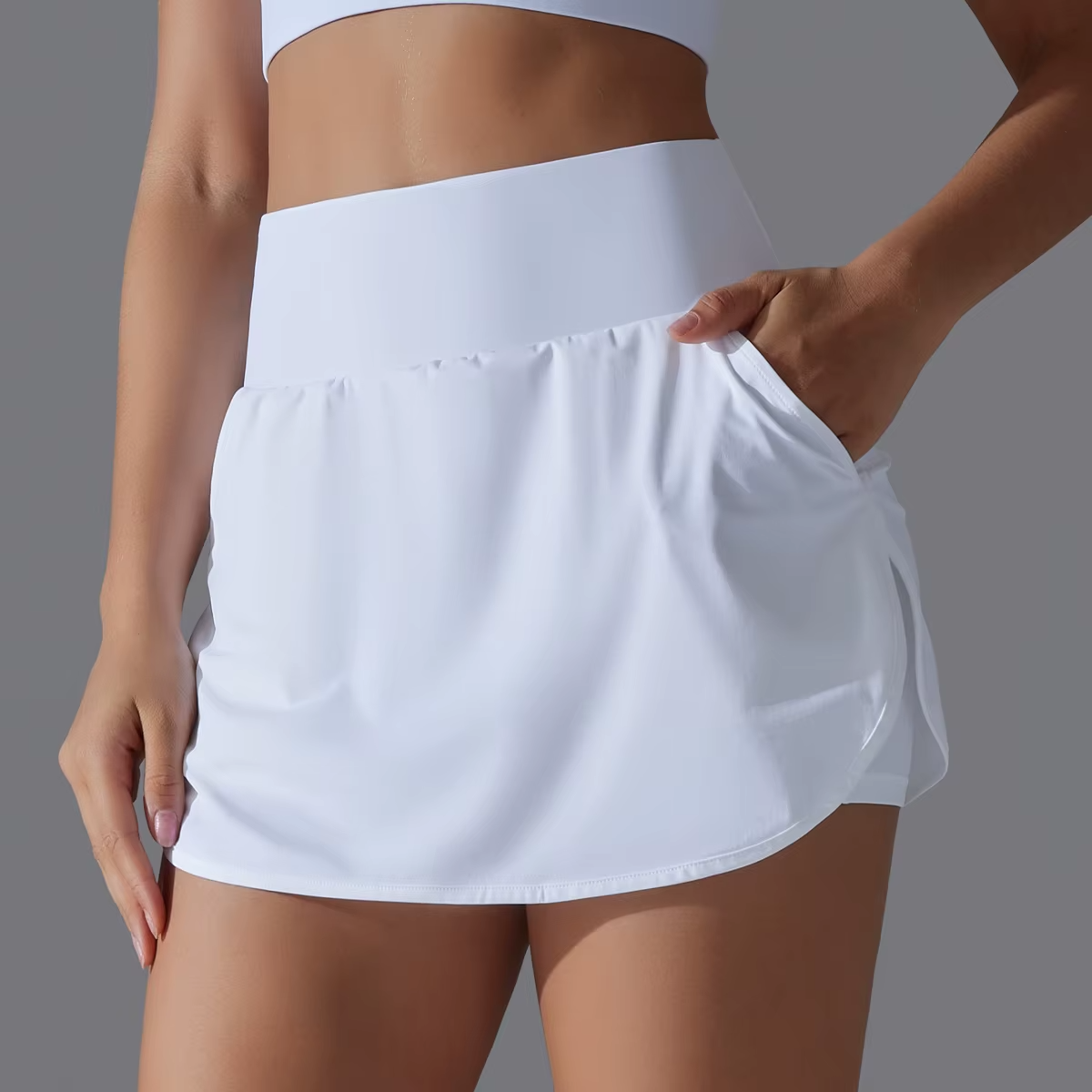Women’s 2-in-1 Running Shorts | Double-Layer Quick-Dry Workout Shorts with Pocket | Gym, Fitness & Jogging | FREE SHIPPING
