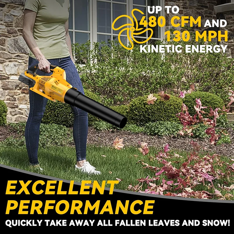 Electric Goddess Cordless Brushless Air Blower – Powerful Jet Turbo Leaf Blower for DeWalt 20V Batteries
