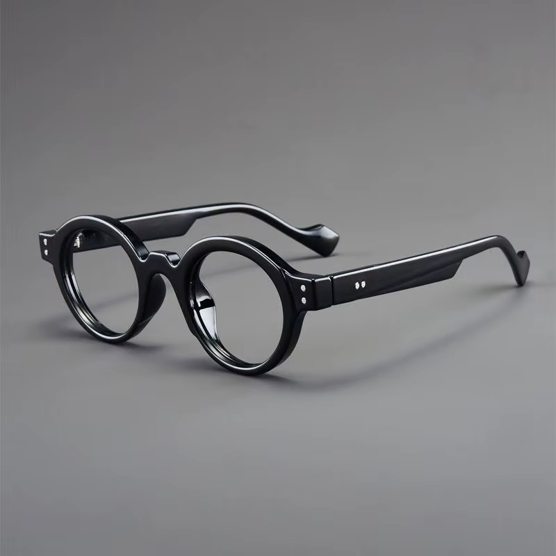 High-end New Retro Old-Fashioned Glasses Round Frame Reading Glasses Anti-Blue Light Japanese Smart Zoom for Both Long and near